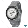 امگا سواچ ماموریت به ماه بند برزنتی طوسی Swatch-8846-U