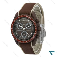 ساعت امگا سواچ قهوه ای بند رابر Swatch-8847-U