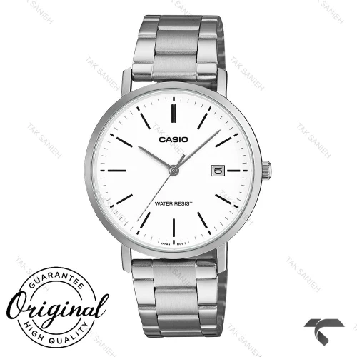 ساعت مچی کاسیو MTP-VT05D-7E مردانه سیلور صفحه سفید Casio-10787-G