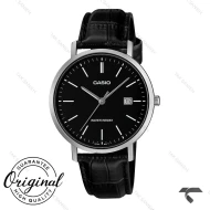 ساعت مردانه کاسیو MTP-VT05L-1E  کلاسیک سیلور بند چرم مشکی Casio-10788-G