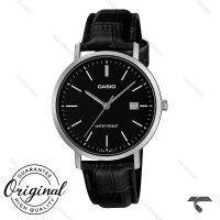 ساعت مردانه کاسیو MTP-VT05L-1E  کلاسیک سیلور بند چرم مشکی Casio-10788-G