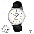 ساعت مچی کاسیو MTP-VT05L-7E کلاسیک صفحه سفید بند چرم Casio-10789-G