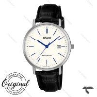 ساعت مچی کاسیو MTP-VT05L-7E کلاسیک صفحه سفید بند چرم Casio-10789-G