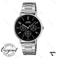 ساعت کاسیو MTP-VT06D-1B مردانه فول دیت سیلور صفحه مشکی Casio-10790-G