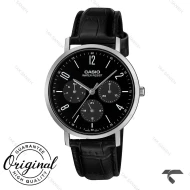 ساعت کاسیو MTP-VT06L-1B مردانه کلاسیک بند چرم مشکی Casio-10792-G