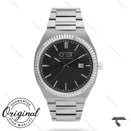 ساعت کلاسیک کرست مردانه 6242-1 سیلور صفحه مشکی Crest-10845-G