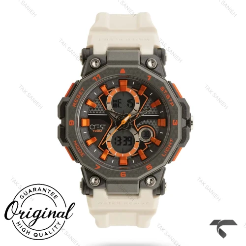 ساعت کرست مدل 9514-3 مردانه بند سفید Crest-11411-U
