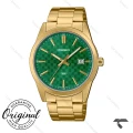 ساعت مچی کاسیو MTP-VD03G-3AU مردانه طلایی صفحه سبز Casio-11427-G