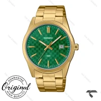 ساعت مچی کاسیو MTP-VD03G-3AU مردانه طلایی صفحه سبز Casio-11427-G