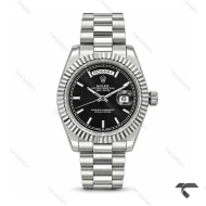 ساعت رولکس دی دیت مردانه استیل صفحه مشکی Rolex-11429-G