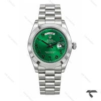 ساعت مچی رولکس دی دیت مردانه استیل صفحه سبز ایندکس عربی Rolex-11430-G