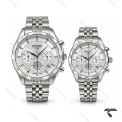 ساعت مچی سیکو ست رفرنس 31636 استیل تمام نقره ای Seiko-11444-S