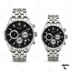 ساعت ست سیکو VIP رفرنس 31692 کورنوگراف نقره ای صفحه مشکی Seiko-11459-S