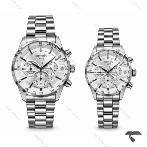 ساعت مچی ست سیکو رفرنس 31693 سه موتوره فول استیل Seiko-11464-S
