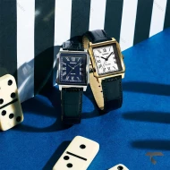ساعت کاسیو مستطیلی مردانه MTP-B190L-2BV سیلور صفحه سرمه ای Casio-11473-G