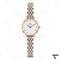 ساعت DW زنانه دورنگ رزگلد ایندکس یونانی صفحه سفید DW-11497-L
