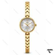 ساعت الگانس زنانه رفرنس EL007 طلایی صفحه سیلور Elegance-11475-L