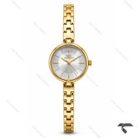 ساعت الگانس زنانه رفرنس EL007 طلایی صفحه سیلور Elegance-11475-L