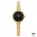 ساعت مچی الگانس زنانه رفرنس EL007 طلایی صفحه مشکی Elegance-11476-L