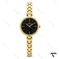 ساعت مچی الگانس زنانه رفرنس EL007 طلایی صفحه مشکی Elegance-11476-L