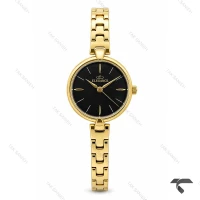 ساعت مچی الگانس زنانه رفرنس EL007 طلایی صفحه مشکی Elegance-11476-L