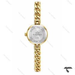 ساعت الگانس رفرنس EL006 زنانه طلایی صفحه مشکی Elegance-11479-L