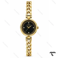ساعت الگانس رفرنس EL006 زنانه طلایی صفحه مشکی Elegance-11479-L