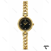 ساعت الگانس رفرنس EL006 زنانه طلایی صفحه مشکی Elegance-11479-L