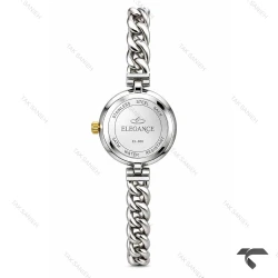 ساعت زنانه الگانس رفرنس EL006 دورنگ طلایی بند کارتیه ای صفحه نباتی Elegance-11481-L