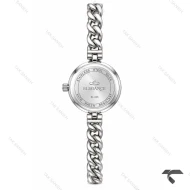 ساعت مچی الگانس زنانه رفرنس EL006 سیلور صفحه سبز نگین دار Elegance-11486-L