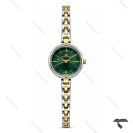 ساعت الگانس زنانه رفرنس EL007 دورنگ طلایی صفحه سبز Elegance-11494-L