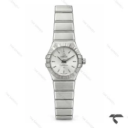 ساعت امگا کانسلیشن زنانه مینی تمام سیلور ایندکس خطی Omega-11500-L