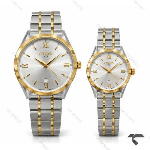 ساعت ست سیتیزن VIP رفرنس 31663 دورنگ طلایی Citizen-11503-S