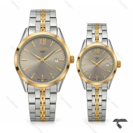 ساعت ست سیتیزن رفرنس 31621 دورنگ طلایی صفحه طوسی Citizen-11506-S