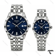 ساعت ست سیکو Vip رفرنس 31622 سیلور صفحه سرمه ای Seiko-11521-S
