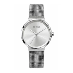 ساعت مچی مردانه برینگ عقربه ای بند حصیری Bering-11990-G