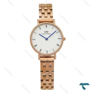 ساعت دنیل ولینگتون زنانه رزگلد ایندکس یونانی DW-8924-L