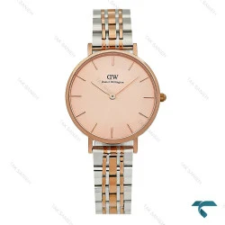ساعت DW زنانه دورنگ رزگلد صفحه رز مدیوم DW-8925-L