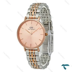 ساعت DW زنانه دورنگ رزگلد صفحه رز مدیوم DW-8925-L