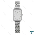 ساعت دنیل ولینگتون زنانه مستطیلی سیلور صفحه سفید ایندکس نگین DW-8928-L