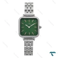 ساعت زنانه دنیل ولینگتون مربعی سیلور صفحه سبز DW-8930-L