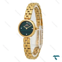 ساعت دنیل ولینگتون ELAN زنانه طلایی صفحه سبز طرح دار DW-8931-L