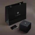 ساعت لکسمی زنانه 8085 حصیری دورنگین زرشکی Laxmi-9099-L