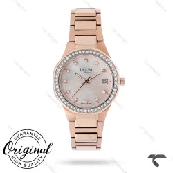 ساعت لاکسمی زنانه تمام رز 8113-1 دورنگین صفحه صدف Laxmi-9116-L