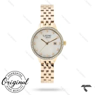 ساعت لاکسمی زنانه 8139-6 طلایی دورنگین صفحه سفید Laxmi-9172-L