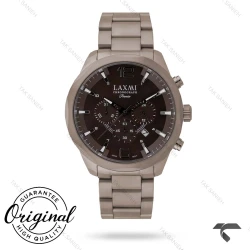 ساعت مچی لکسمی مردانه 8162-6 سه موتوره کورنوگراف خاکی Laxmi-9255-G