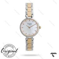 ساعت لاکسمی 8164-4 زنانه دورنگ طلایی صفحه صدف Laxmi-9263-L