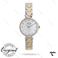 ساعت لاکسمی 8164-4 زنانه دورنگ طلایی صفحه صدف Laxmi-9263-L
