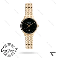 ساعت مچی زنانه لاکسمی 8175-4 طلایی صفحه مشکی Laxmi-9302-L