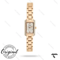 ساعت لاکسمی مستطیلی زنانه 8178-3 رزگلد دورنگین Laxmi-9311-L